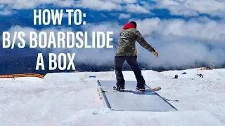 HOW TO: B/S BOARDSLIDE ON A SNOWBOARD