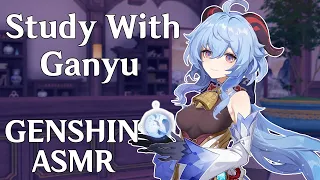 📘 Studying with Ganyu 📘 25/5 Pomodoro with RP | Genshin Impact Study with Me ASMR