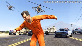 خمسة عشر نجمة (هل يمكن الهروب ؟) في قراند 5 ؟ | GTA V 15 Stars Wanted Level