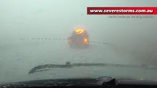 Monster Hail Destroys storm chasing vehicle in Roswell New Mexico - 2nd June 2019