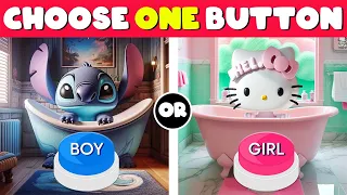 Choose One Button! BOY or GIRL Edition 💙🎀 |Great Quiz