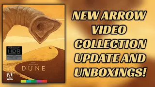 NEW ARROW VIDEO COLLECTION UPDATE AND UNBOXINGS! | AUGUST RELEASES | DUNE 4K UNBOXED!