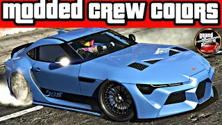 75 GREATEST Modded Crew Colors in GTA! (with Social Club Tutorial & Glitter Effect)