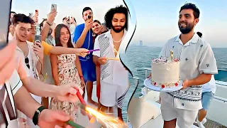 كم صار عمري؟ 🙈 عيد ميلاد سارة الورع على اليخت 🎂 🎊🎉