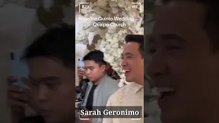 SARAH GERONIMO AS FLOWER GIRL AT ERIK SANTOS AS RING BEARER SA KASAL NI ANGELINE QUINTO SA QUIAPO !