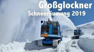 Schneeräumung auf der Großglockner Hochalpenstraße 2019