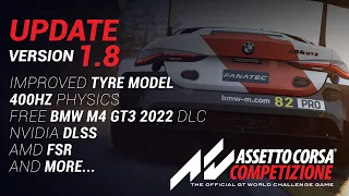 Assetto Corsa Competizione Update v 1.8 Features Trailer