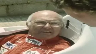 Murray Walker - Getting behind the wheel of Niki  Laud1983 Formula McLaren One car  with James Hunt.