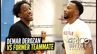 "He Gonna' LEARN!" DeMar DeRozan & Norman Powell Go At It at Rico Hines Runs! Former Teammates!