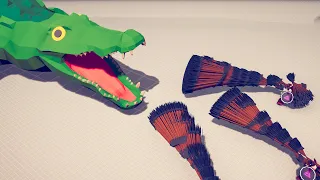 GIANT CROCODILE vs 3x EVERY MODDED GOD - Totally Accurate Battle Simulator TABS