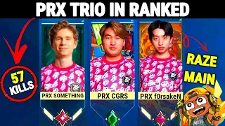 PRX Something & PRX f0rsakeN Meets PRX CGRS After VCT Champions in Immortal Lobby Ranked | Valorant