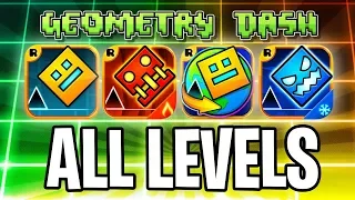 Все уровни Geometry Dash! С монетами!(GD, Meltdown, SubZero, World, 37 уровней)