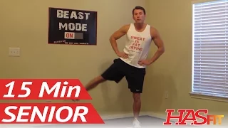 15 Minute Senior Workout - HASfit's Low Impact Workout - Senior Exercises - Exercise for Elderly