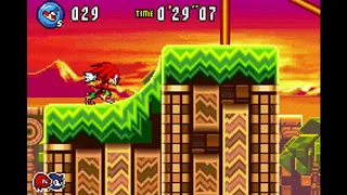 Sonic Advance 3 Sunset Hill Act 01 Speedrun Glitchless (Knuckles & Sonic)