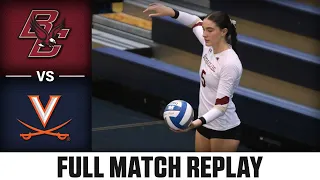Boston College vs. Virginia Full Match Replay | 2023 ACC Volleyball