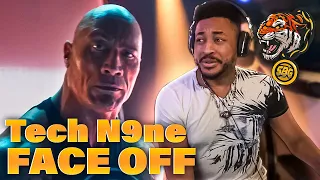 THE ROCK CAN RAP?!! | Tech N9ne - Face Off (ft. Joey Cool, King Iso & Dwayne Johnson) REACTION!!!