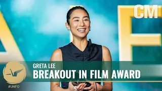 Greta Lee Wins the Breakout in Film Award at the 21st Unforgettable Gala