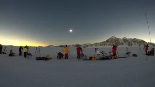 Total Solar Eclipse 2021 at Union Glacier, Antarctica