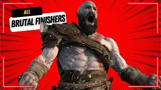 Kratos in Beast Mode - God of War Ragnarok (2022) | Cinematic Combat | All Brutal Finishers