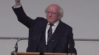 President Higgins delivers inaugural Lecture of the John Kennedy Lecture Series