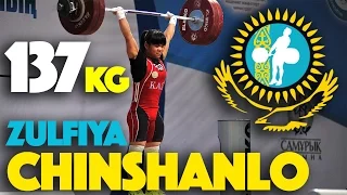 Zulfiya Chinshanlo (58) - 137kg Clean & Jerk