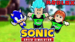 Corremos como el Rayo en Sonic Speed Simulator de ROBLOX