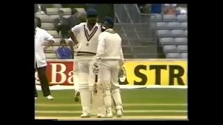 ENGLAND v INDIA 3rd TEST MATCH DAY 4 THE OVAL JULY 12 1982 KAPIL DEV SYED KIRMANI PHIL EDMONDS