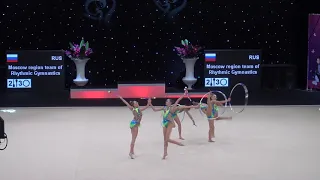 Miss Valentine 2019 Moscow Region Team RG FIG Senior Group 2clubs 3hoop Final RUS