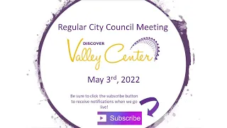 Regular City Council Meeting: May 3, 2022