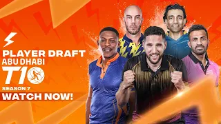 Abu Dhabi T10 Season 7 Official Player Draft - Live