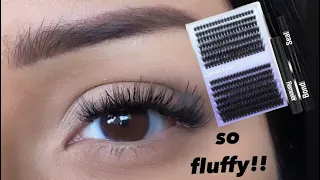 DIY Lash Clusters Fluffy Eyelash Extension Kit Amazon Geeneiya