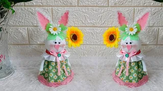 Easter craft idea made with simple materials |DIY Low budget Easter décor idea 🐰12