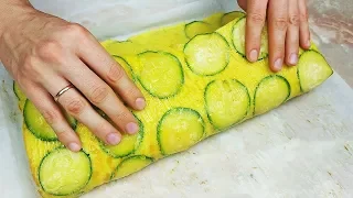 НОВЫЙ РЕЦЕПТ ИЗ КАБАЧКОВ! ТАК Вы еще точно НЕ готовили! Быстро, Ярко, Вкусно!