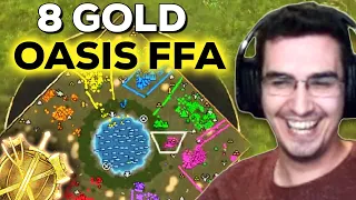 8 Gold Players FFA on Oasis in AOE4!