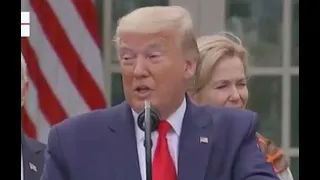Trump FINALLY confronted by reporter for firing global health experts in 2018