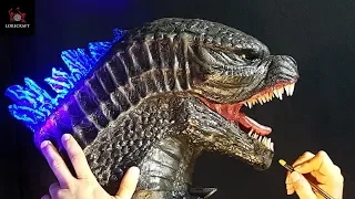 Godzilla Sculpture Timelapse - King of the Monsters