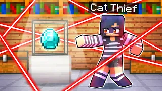 Playing Minecraft But I'm A SECRET Cat THIEF!
