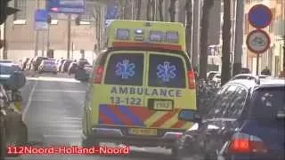 A1 [Compilatie] Vele Ambulance's Met Spoed Naar Meldingen In Amsterdam Amstelland