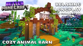 Commentary Longplay Adventure | Cozy Animal Barn | Better Minecraft 1.20