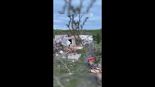 Kansas Tornado Damage Seen In Drone Video