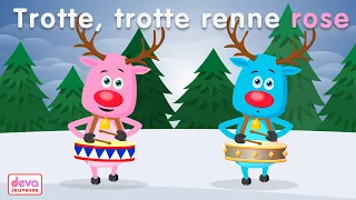 Trotte, trotte renne rose ⒹⒺⓋⒶ Chanson de Noël pour enfant