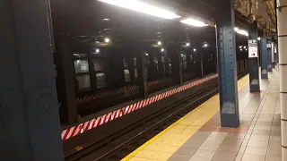 Norwood-205th street bound R68 (D) train arriving at 42nd street-Port Authority bus terminal!