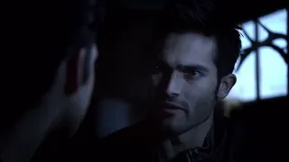 Teen Wolf 2x02 Scott get angry at Derek about Turing everyone into werewolf and all so about Allison