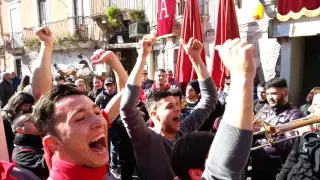 Cereo Pescivendoli Festaggiamenti in Piazza Carlo Alberto (01-02-2016)