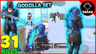 NEW GODZILLA SET | 31 KILLS in MILITARY BASE | PUBG MOBILE