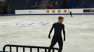 Javier Fernandez. Free program practice. Europe Championship. Minsk. 01.26.19