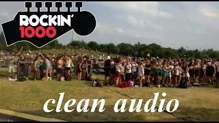 Learn to Fly - Foo Fighters Rockin1000 audience's view clean audio