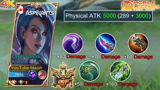 🧿4K & Pro Editing | Natalia New High Damage Build!! Best Underrated Build For Natalia | MLBB