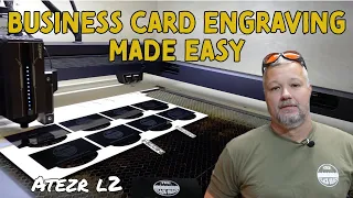 Business card engraving made easy- Atezr L2