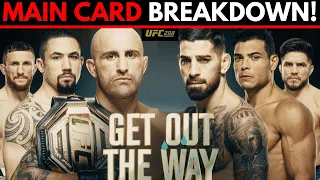 UFC 298 Main Card Breakdown & Predictions!